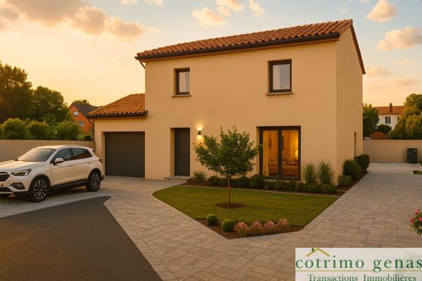 Chassieu Maison 90m² 3Chbres Terrain 478m²