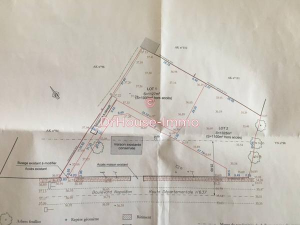 Terrain à vendre de 1 325 m²