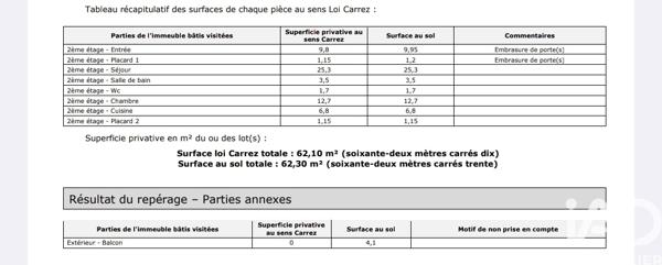 Appartement à vendre 2 pièces 62 m² Puteaux
