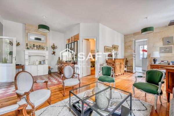 BORDEAUX CAUDERAN : maison de pierre - 4 chambres - bureau