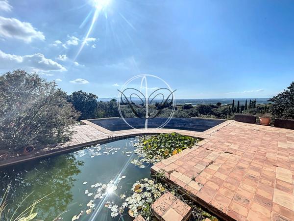 Cavaillon (84300) Cavaillon /St Jacques Vue panoramique Maison d'architecte 210 m2 piscine garage et terrain 4100 m2