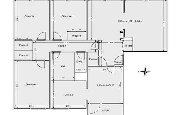 Appartement de 90 m²