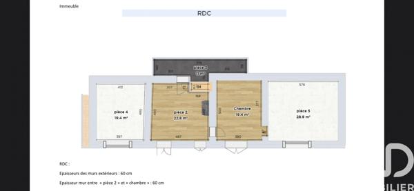 Immeuble à vendre 600 m² Hauts de Bienne