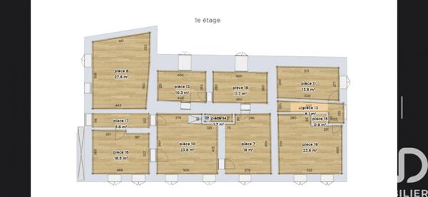 Immeuble à vendre 600 m² Hauts de Bienne