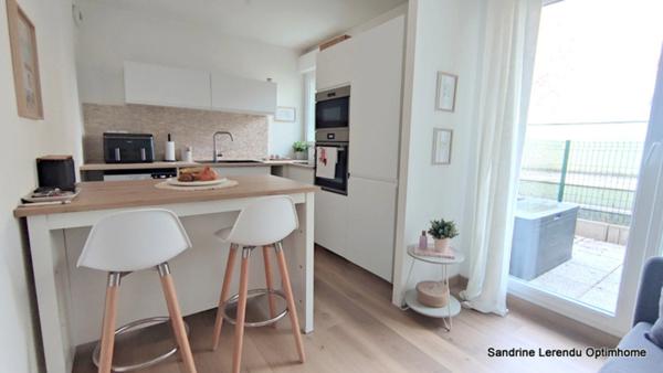 Appartement 2 pièces avec jardin privatif, terrasse et place de parking numérotée en sous-sol – Rouen (76100) 42,14 m² – Résidence récente et sécurisée