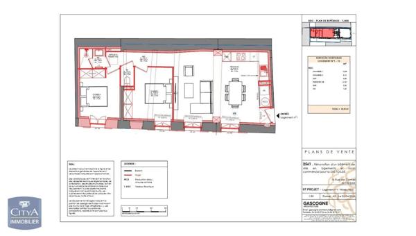 Appartement à vendre 3 pièces 59.9m² Dax (40100)