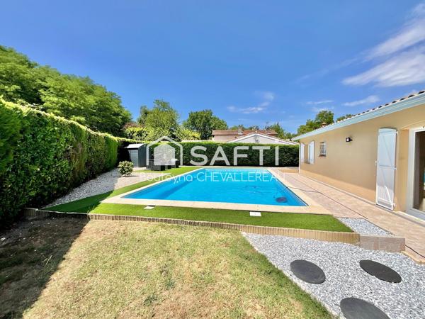 Maison avec 3 chambres, jardin, garage et piscine