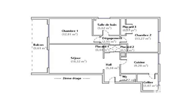 Appartement à vendre 3 pièces 73 m² Valence