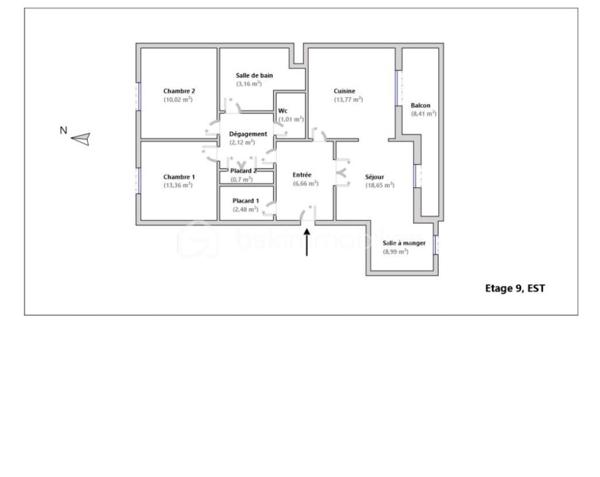 Appartement de 80 m²