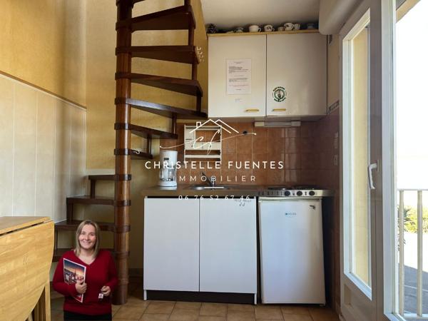 Hérault - Marseillan Plage (34340) - Appartement duplex T2 - 2 pièces - Place de parking privative sécurisée - À 200 m de la plage - Dernier étage