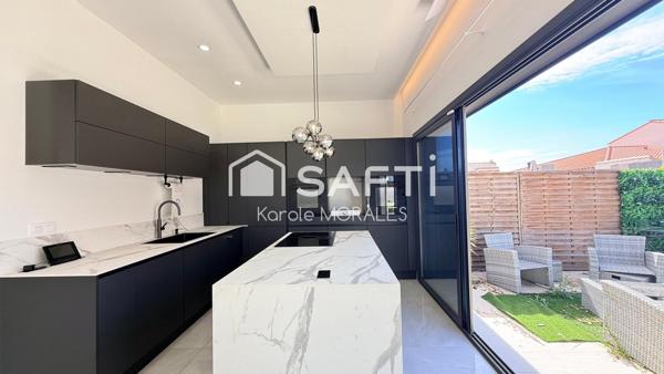 RIVESALTES, VILLA 3 FACES DE 140M2, GARAGE, JARDIN ET PISCINE