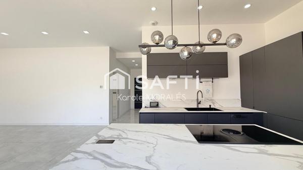 RIVESALTES, VILLA 3 FACES DE 140M2, GARAGE, JARDIN ET PISCINE