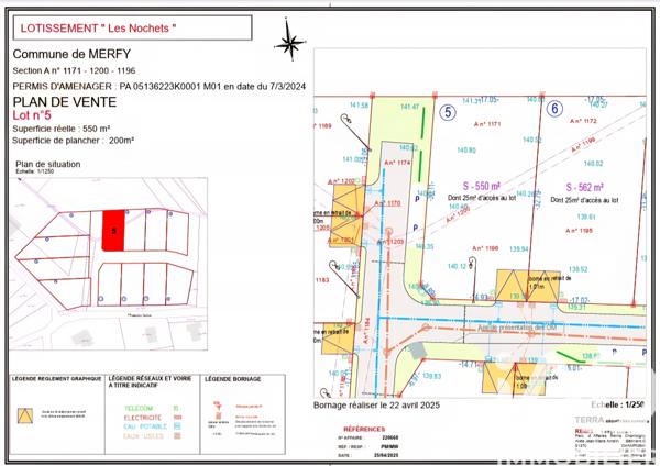 Terrain à vendre 549 m² Merfy