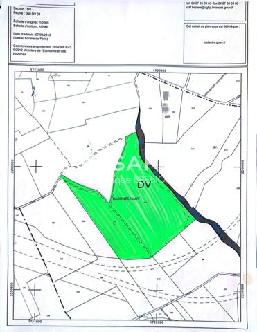 Terrain de loisirs, non constructible