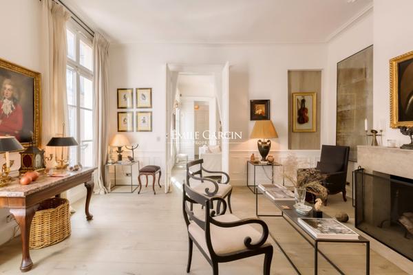 A vendre - appartement d'exception - 112 m²  + 19 m²  - Paris 75006 - Carré des Antiquaires