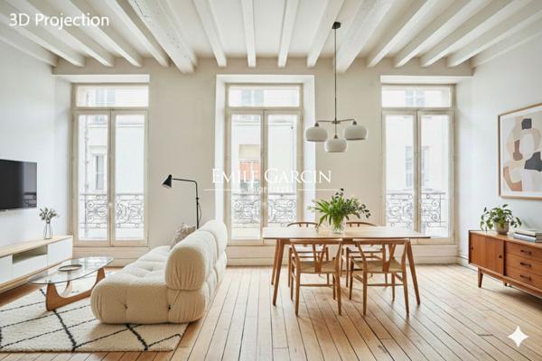 À VENDRE - APPARTEMENT - PARIS - 75002 - PLACE DES VICTOIRES - 2 PIECES - 1 CHAMBRE- 50 M²
