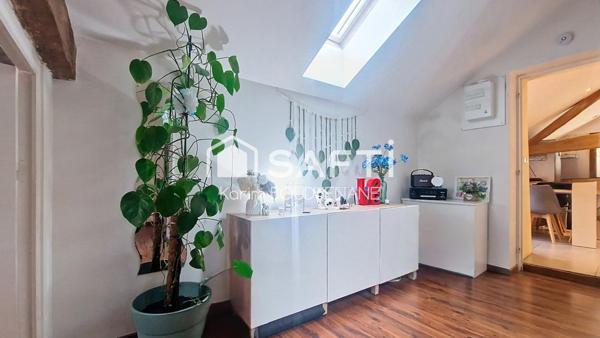 Grande pièce à vivre, 2 chambres, jardin, parkings