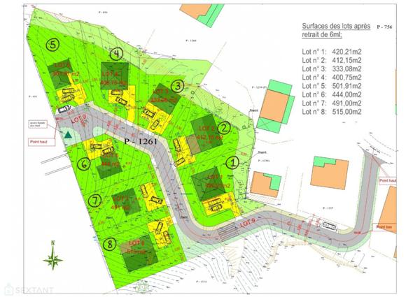 Terrain à Redoute Fort de france