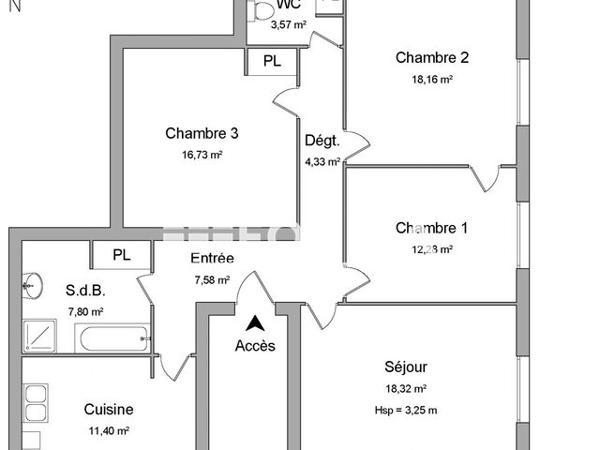 Location Appartement 4 pièces 100.17 m² - 3 RUE DU 18 JUIN 1940 Blois 41000