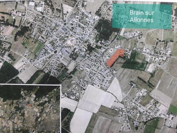Terrain à Batir à vendre à Brain-sur-Allonnes dans le Maine-et-Loire (49650), ref : 49076-290