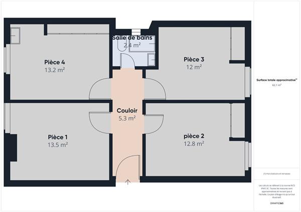 Local commercial Valence chateauvert 59 m2