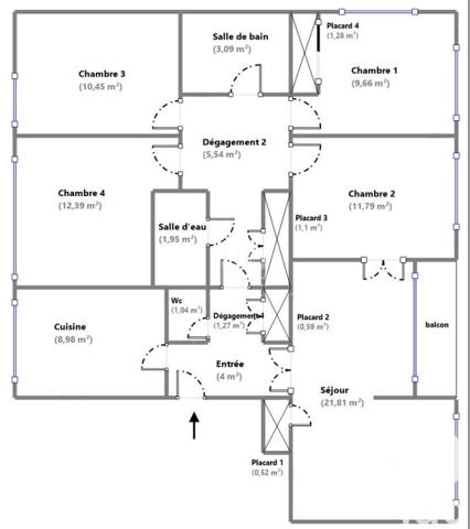 Appartement à vendre 6 pièces 96 m² Pontoise