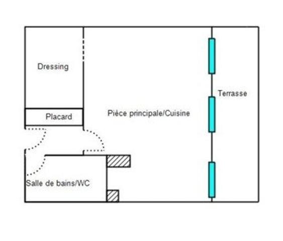 STUDIO PROCHE TOUTES COMMODITES, LUMINEUX ET FONCTIONNEL