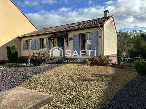Pavillon plain pied de 82 m² sur 5,44 ares de terrain