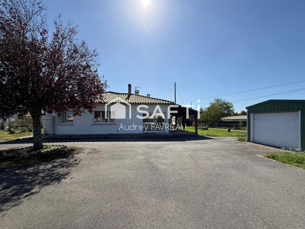 Maison PP, 118m2, 3 ch, 2261m2 terrain, 4 garages