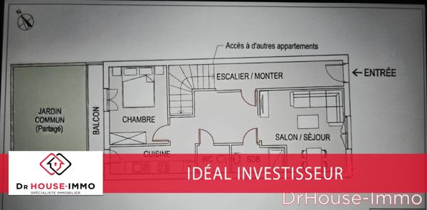 Appartement à vendre 2 pièces de 49 m²