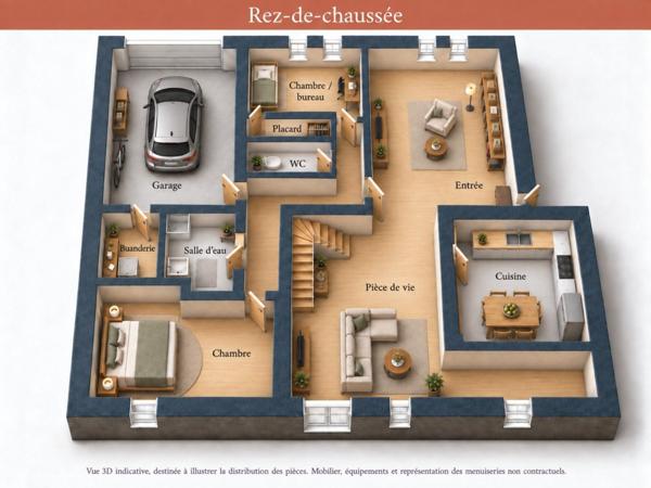 Maison 125m² sur 626m² - Montbazon