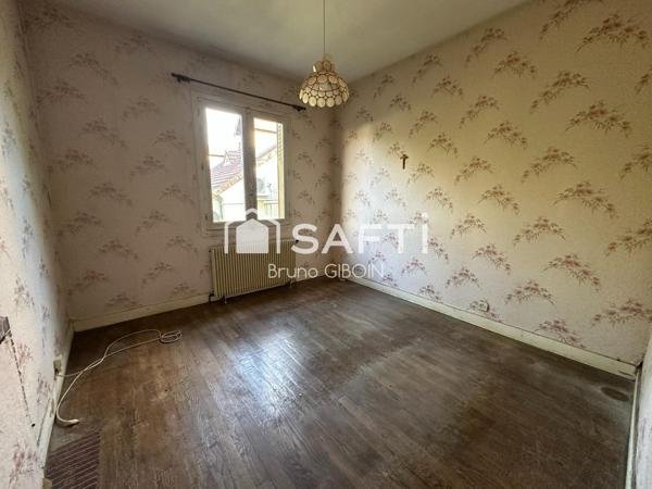 Maison 85 m², 3 pièces, 2 chambres, sous-sol, cave et terrain