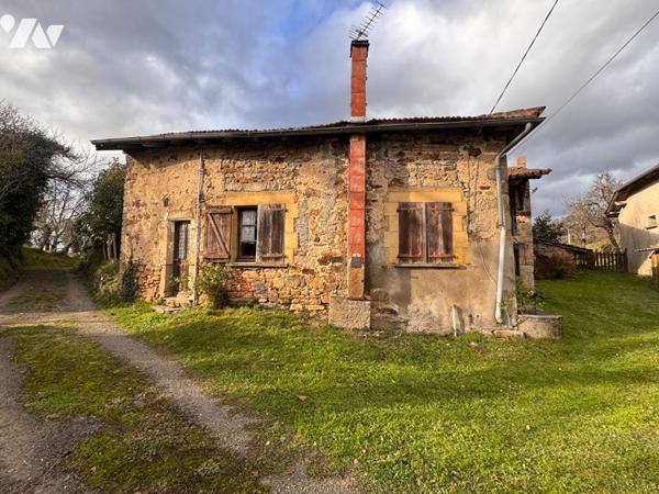 Maison + Grange en pierres dans petit hameau