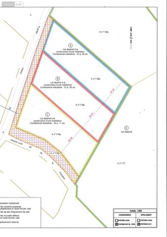 Terrain à Batir à vendre à Montmort-Lucy dans la Marne (51270), ref : TERRAIN A BATIR A MONTMORT LUCY