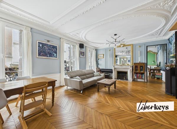 Appartement bourgeois et familial – 108 m² – 4 chambres – Rue d’Amsterdam, 9ᵉ arrondissement
