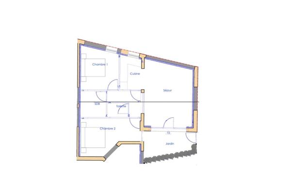 Maison à vendre 3 pièces de 57 m²