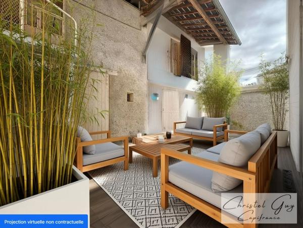 Montval-sur-Loir (72500), maison de charme à vendre 3 chambres, coeur de ville