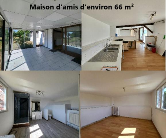 Propriété composée de 3 maisons, Illiers-l'Évêque (27770), maisons d'environ 208 m², 85 m², 66 m², piscine chauffée, dépendances, car port, terrain de 11 100 m². Prix HAI 499 550