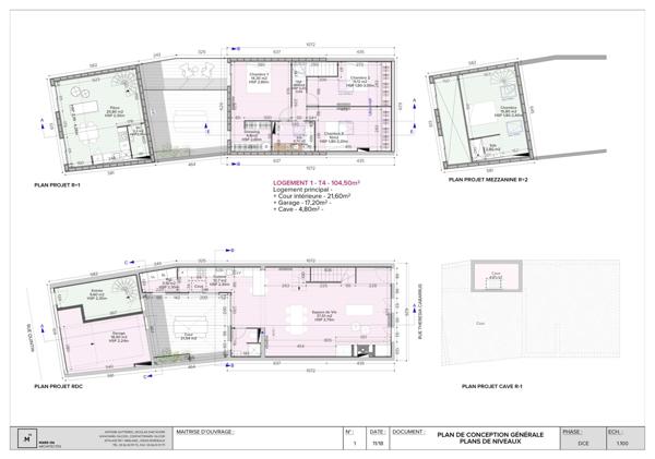 Échoppe rénovée 105 m2 - 3 chambres - Terrasses et Garage - Saint-Augustin