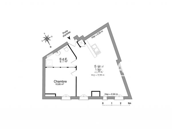 Location Appartement 2 pièces 49.65 m² - 20 COURS VICTOR HUGO Bordeaux 33000
