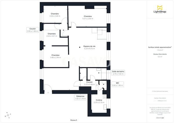 Vente Appartement 5 pièces de 105m² - 69004 Lyon
