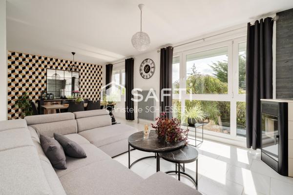 Maison individuelle sur sous-sol, avec trois chambres offrant un cadre de vie moderne, autonome et clé en main