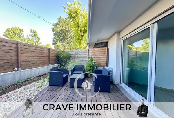 Bordeaux (33200) APPARTEMENT T2 CAUDERAN CLÉ EN MAIN - TERRASSE 25M2 - PARKING PRIVE - RÉSIDENCE SECURISÉE