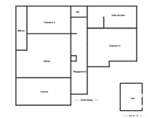 Appartement à vendre 3 pièces 73 m² Caluire-et-Cuire