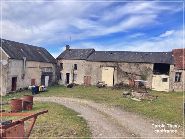 Dpt Creuse (23), a vendre Saint Vaury Corps de ferme à rénover - Terrain 6535 m2