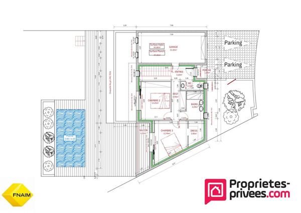 TERRAIN DE 626 m2AVEC VUE DEGAGEE