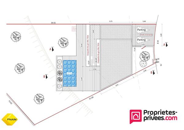 TERRAIN DE 626 m2AVEC VUE DEGAGEE