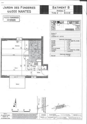 Appartement 2 pièces                                        - 44200 Nantes Réf : 11427