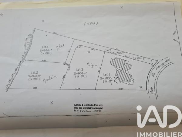 Terrain à vendre 936 m² Sury-le-Comtal