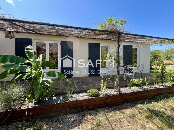 Maison de plain pied  avec dépendance dans quartier résidentiel